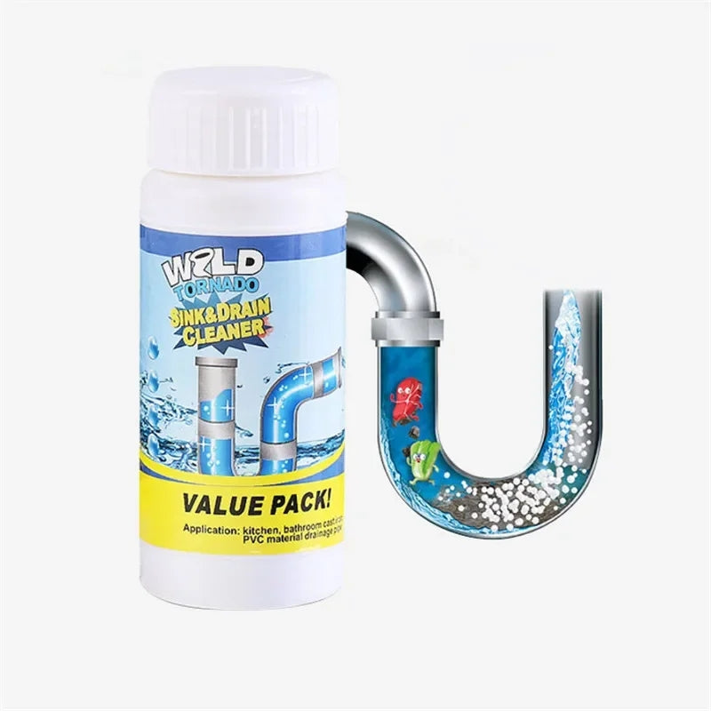 Drain Cleaner 110g | Fast-Acting Foaming Formula | Clears Clogs in Sinks, Showers & Toilets Without Scrubbing or Tools