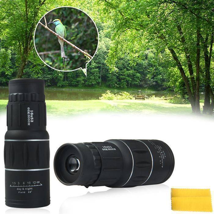 Dual Focus Monocular Telescope | Multi-Coated Optics, 22° Field of View | Lightweight 285g, Non-Slip Grip