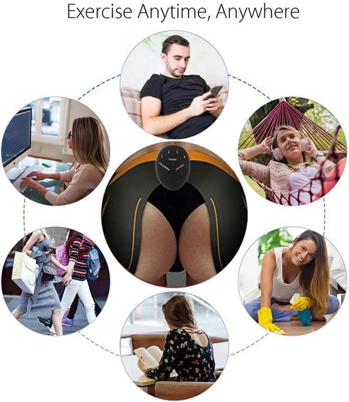 EMS Training Device | Wearable Hip Pad With Program Modes
