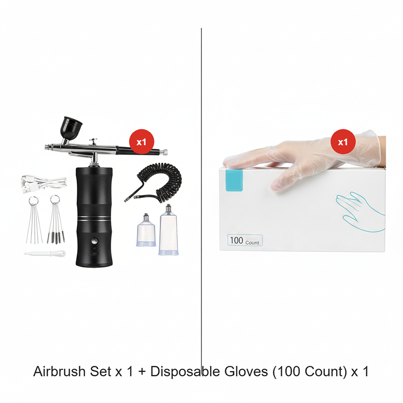 Electric Airbrush Kit | 0.3 mm Precision Nozzle, High-Pressure Spray | 600 mAh Battery, Cordless Spray Gun Set