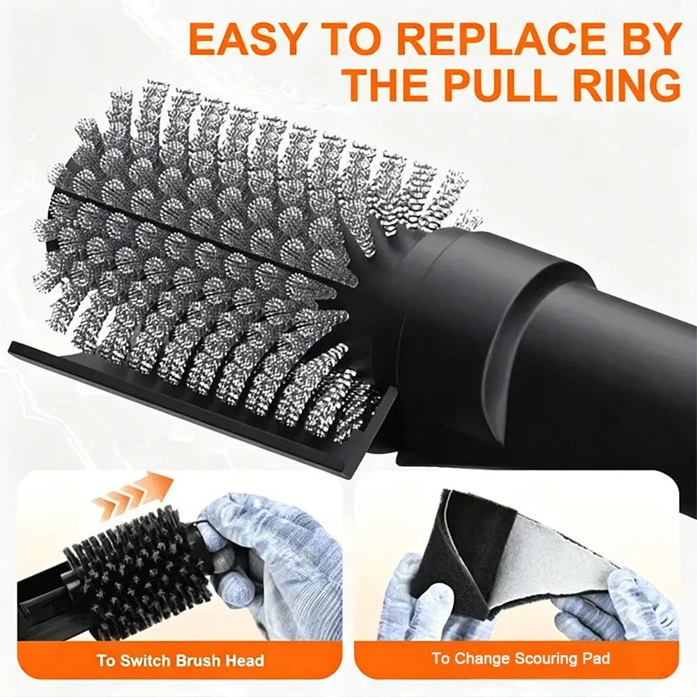 Electric Barbecue Grill Brush | Powered Head, Three Speeds