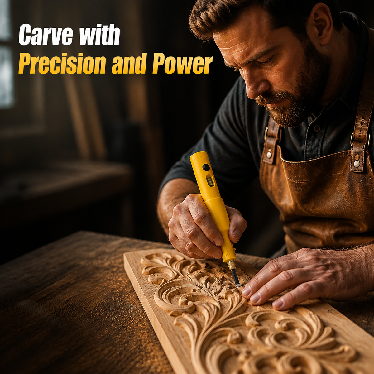 Electric Carving Tool Set | Copper Core Motor with Micro Vibration Technology | Cordless Rechargeable Lithium Battery
