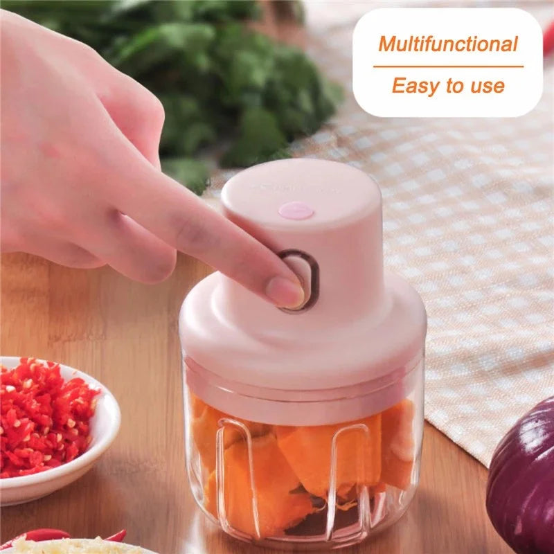 Electric Food Chopper | Cordless Mini Bowl Chopper