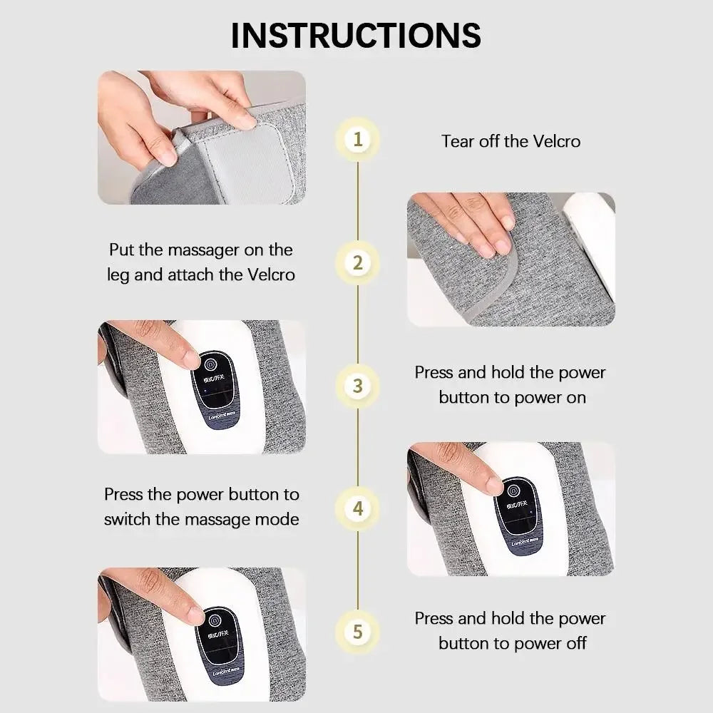 Electric Leg Massager | Wireless Air Compression Wrap