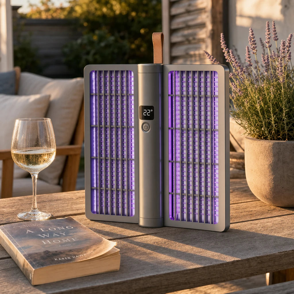 Electric Mosquito Zapper | Folding Panels, Charge Level