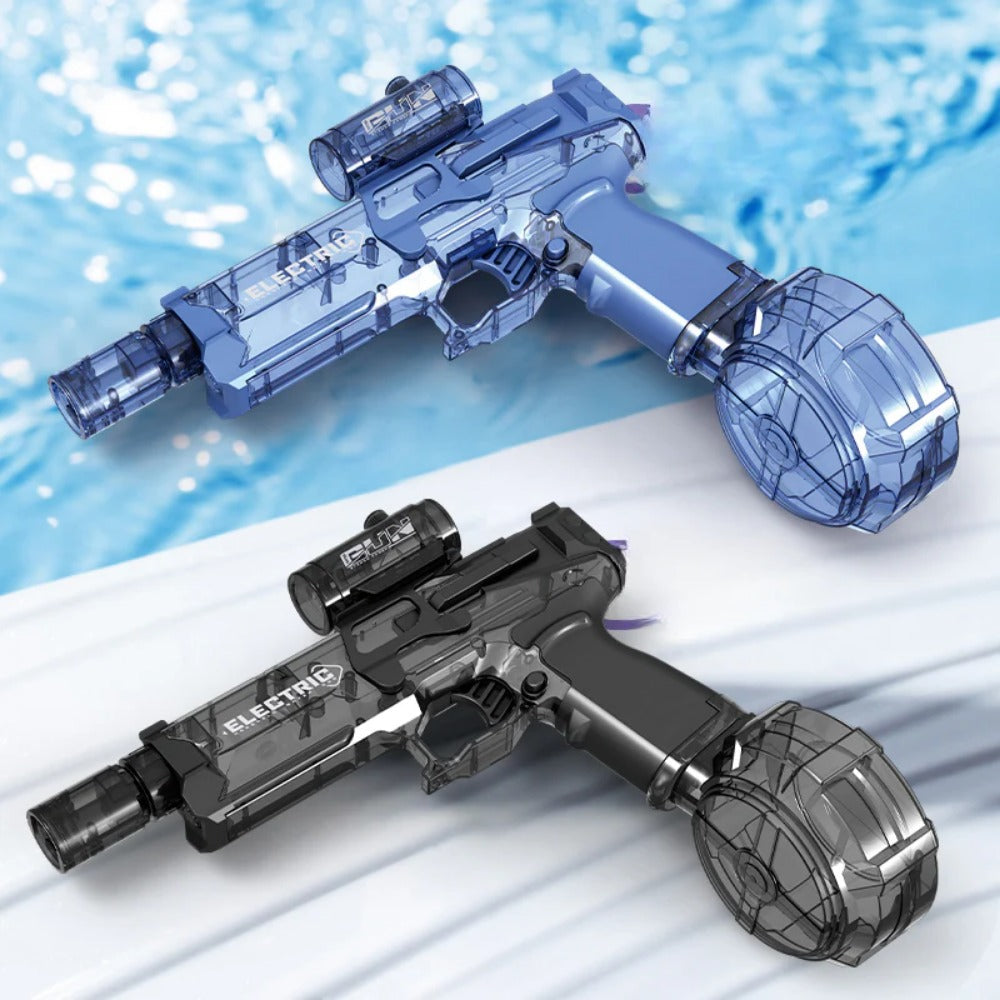 Electric Water Gun for Summer Water Fights | Continuous Firing, Long-Range Shots | Up to 105-Min Battery & Large Tank