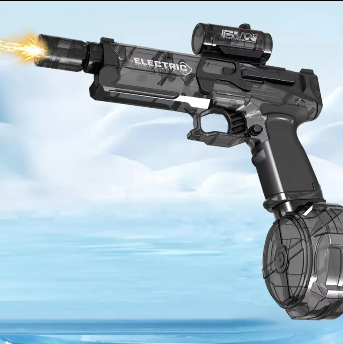Electric Water Gun for Summer Water Fights | Continuous Firing, Long-Range Shots | Up to 105-Min Battery & Large Tank