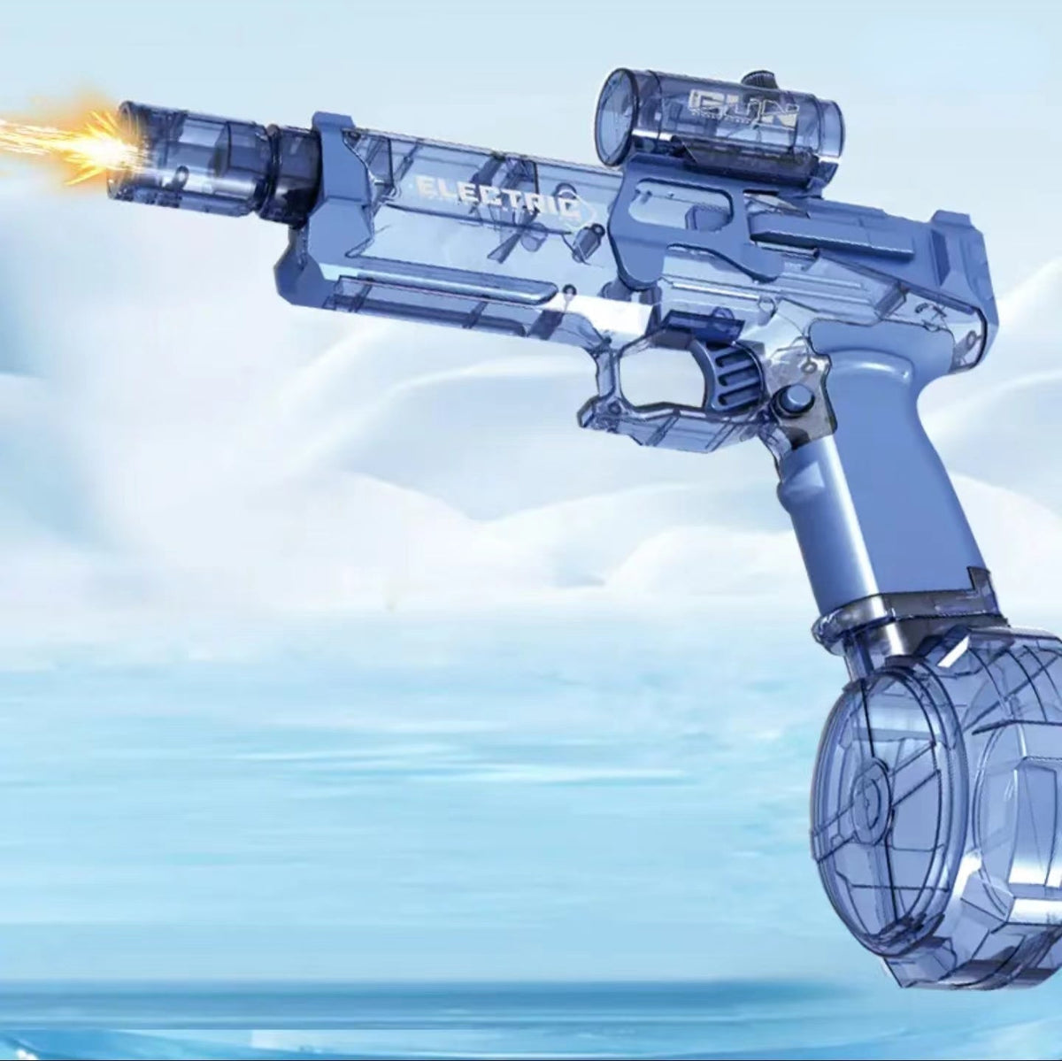 Electric Water Gun for Summer Water Fights | Continuous Firing, Long-Range Shots | Up to 105-Min Battery & Large Tank