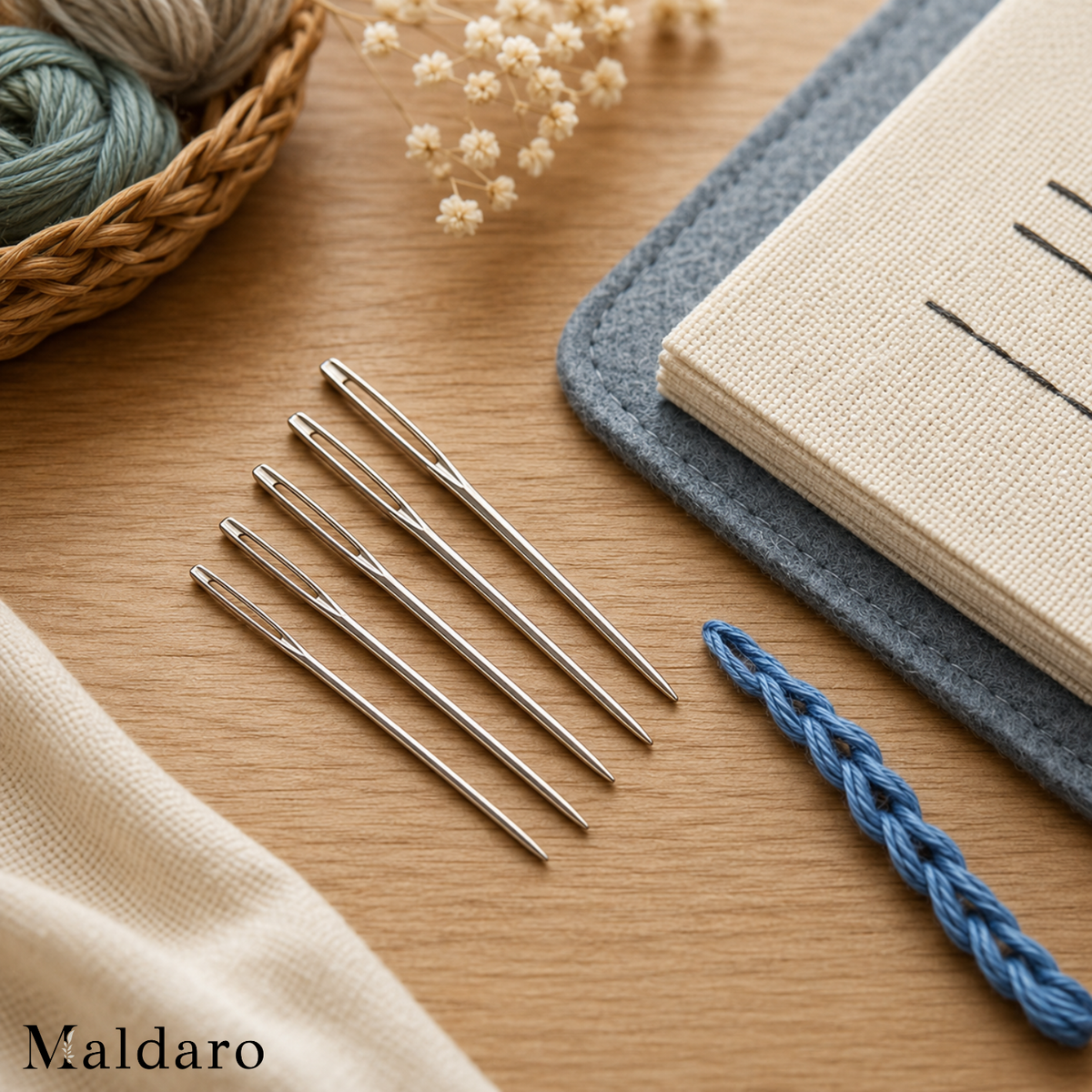 Embroidery Kit Beginners 106-Stitch Removable Pages with Bamboo Frame