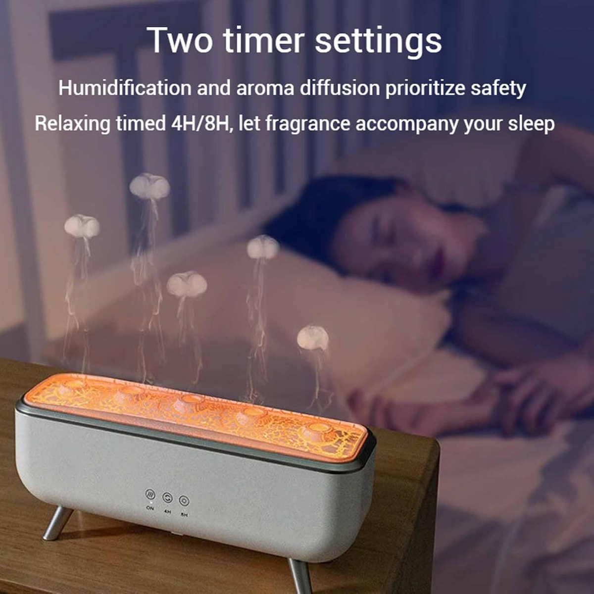 Essential Oil Diffuser ABS Housing | LED Mood Light and Mist Humidifier | 10.1 fl oz Tank for Hours of Continuous Use