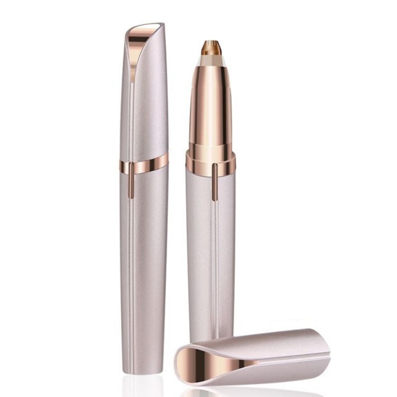 Eyebrow & Face Trimmer for Women | 360° Rotating Head, LED Light, USB Rechargeable | Painless, No Nicks or Redness