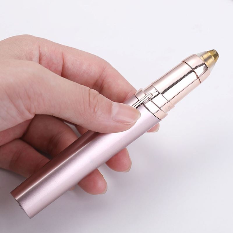 Eyebrow & Face Trimmer for Women | 360° Rotating Head, LED Light, USB Rechargeable | Painless, No Nicks or Redness
