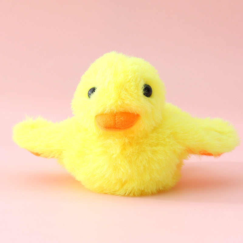 Flapping Duck Cat Toy | Motion Sensor Activated Flapping and Quacking | USB Rechargeable Plush Interactive Toy for Cats