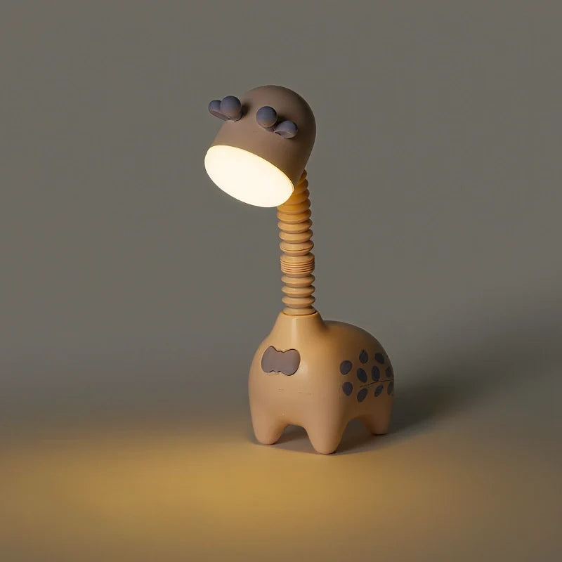 Flexible Neck Night Light, 360° Poseable | Pink, Beige, Green, Set of 3 | Rechargeable, Warm Glow