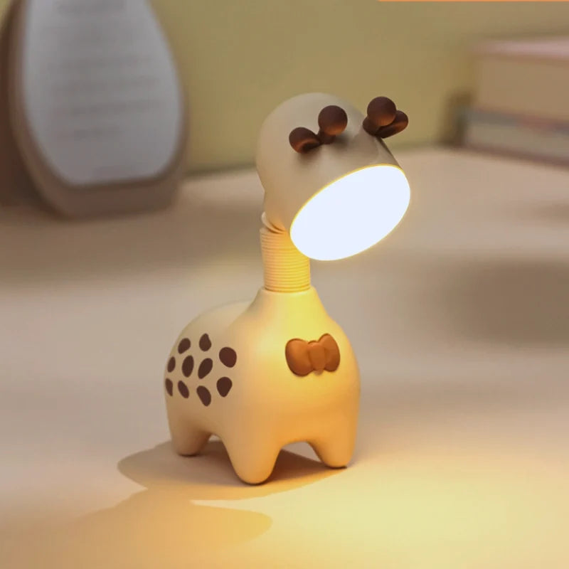 Flexible Neck Night Light, 360° Poseable | Pink, Beige, Green, Set of 3 | Rechargeable, Warm Glow