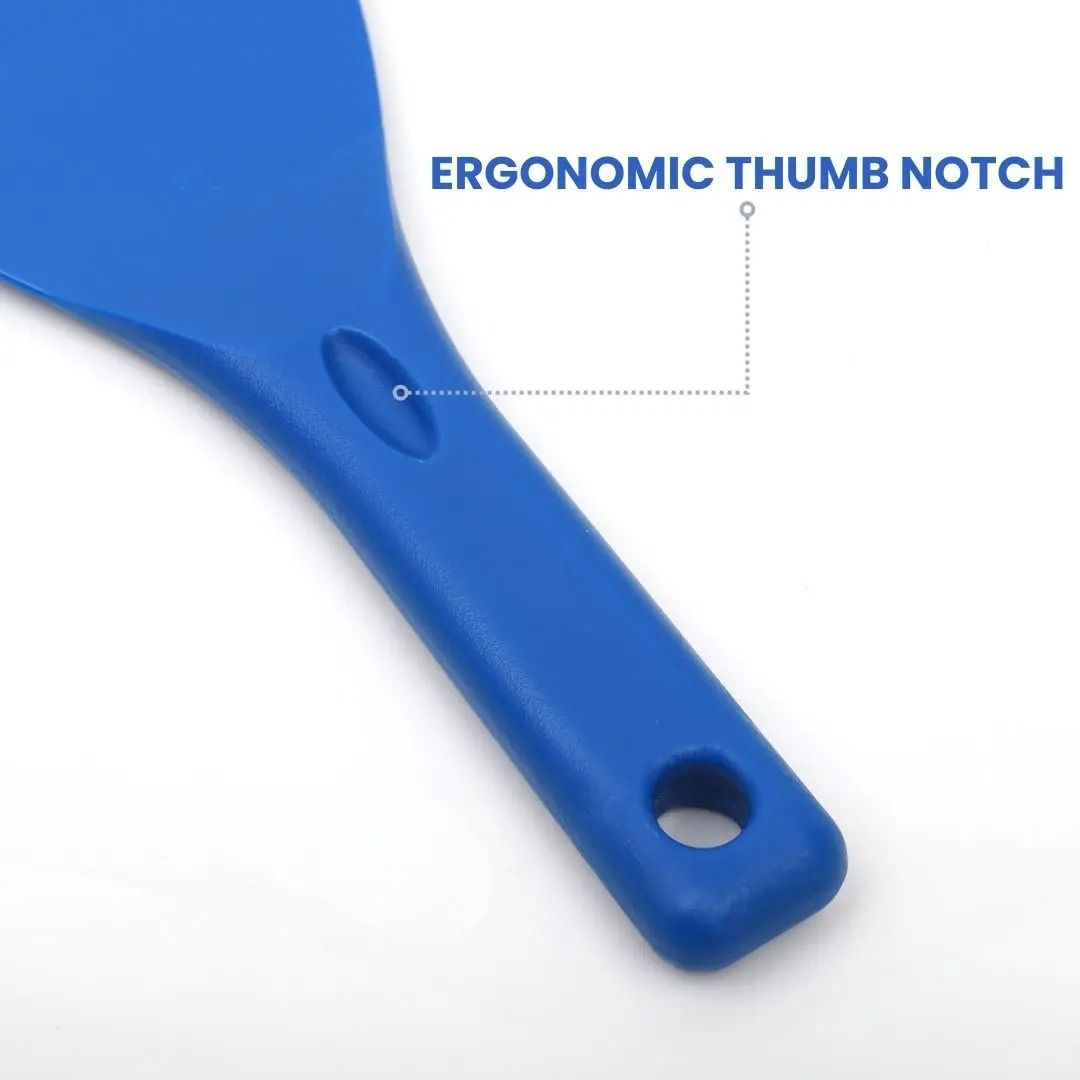 Flexible Pizza Dough Scraper Spatula Food-Grade Plastic | Ergonomic Handle, Hanging Hole | Non-Scratch Dough Cutting & Lifting