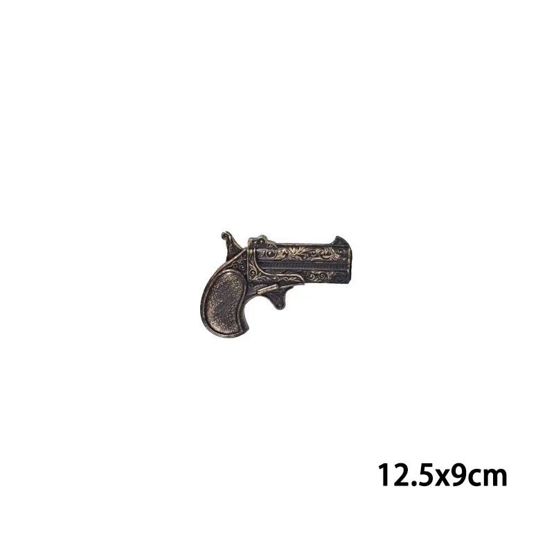 Flintlock Pirate Pistol Prop | Retro Engraved Costume Sidearm | Lightweight ABS Build for Halloween Party Cosplay