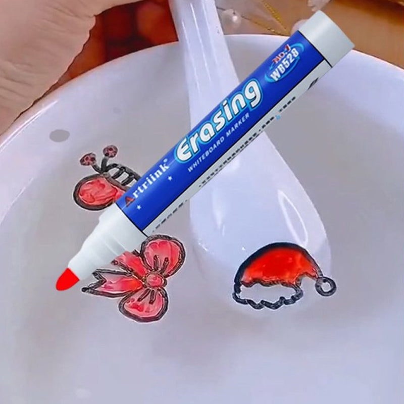 Floating Marker Pen Painting Kit | Draws Shapes That Float on Water | Mess-Free Creative Toy for Kids and Families