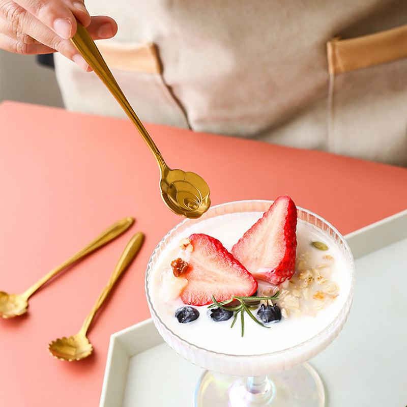 Flower Spoon Set | Eight Petal Bowls With Tapered Handles