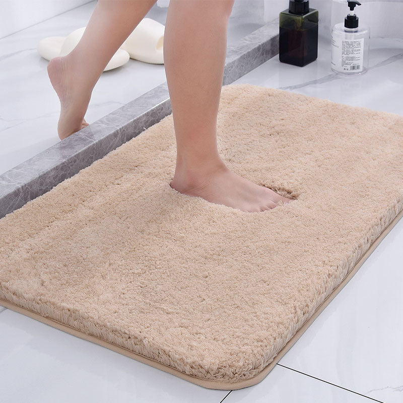 Fluffy Bath Mat Made of Polyester, Sizes 40 x 60 to 60 x 90 cm | Anti-Slip Base, 4 Colour Options | Machine Washable, Quick-Dry