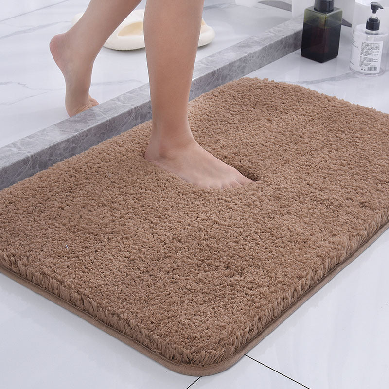 Fluffy Bath Mat Made of Polyester, Sizes 40 x 60 to 60 x 90 cm | Anti-Slip Base, 4 Colour Options | Machine Washable, Quick-Dry