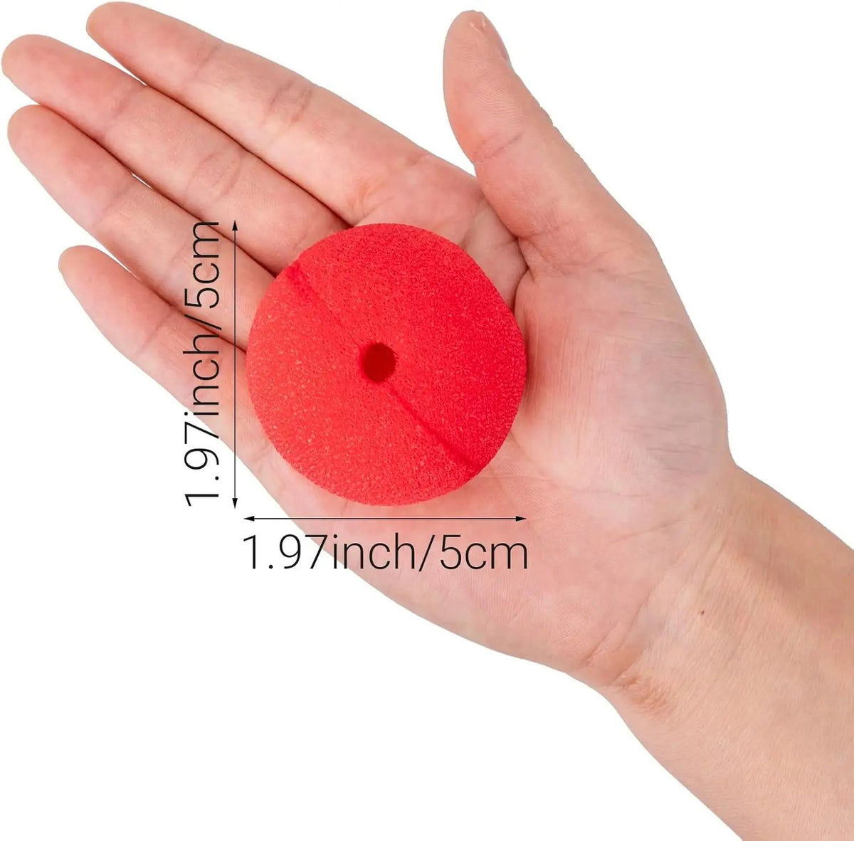 Foam Clown Nose Costume Prop | Soft Sponge Material, Lightweight & Reusable | Halloween, Circus & Stage Party Accessory