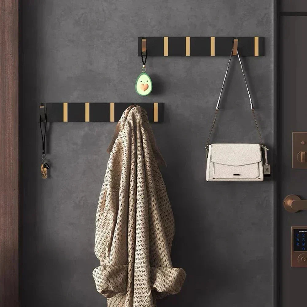 Foldable Wall Hook | Two Folding Arms, Flush Backplate