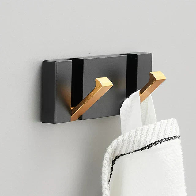 Foldable Wall Hook | Two Folding Arms, Flush Backplate