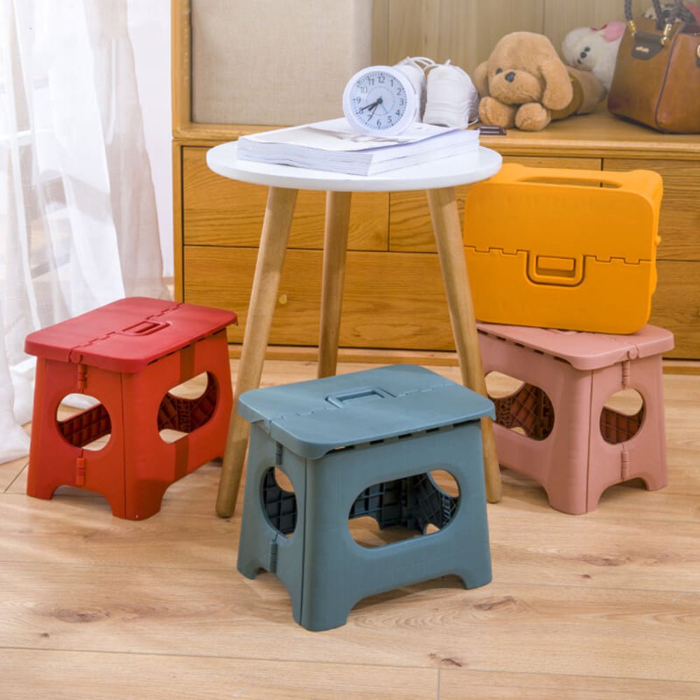 Folding Step Stool | Lightweight Portable Plastic Stool