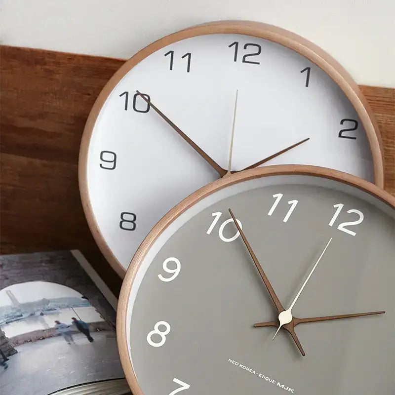 Frame Wall Clock | Pale Rim, Slim Numerals And Hands