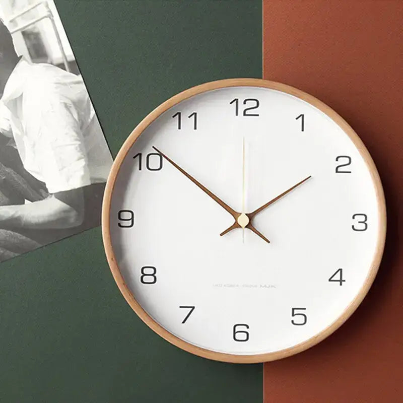 Frame Wall Clock | Pale Rim, Slim Numerals And Hands