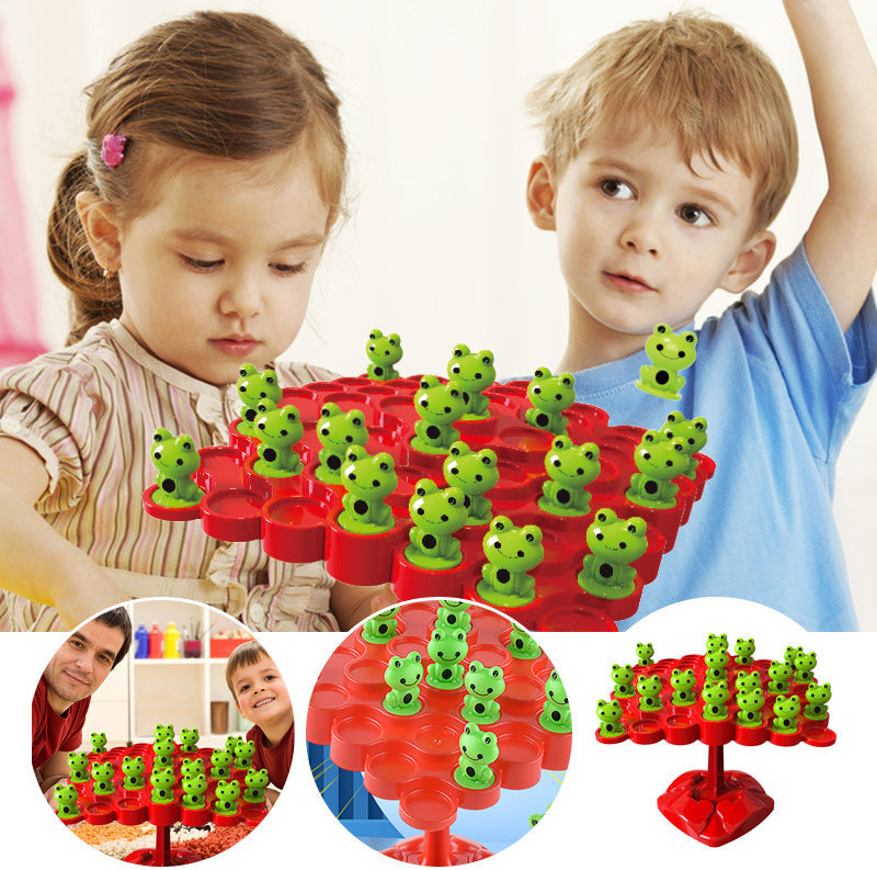 Frog Balance Stacking Game ABS Plastic | Builds Concentration and Counting Skills | Fun Indoor Toy for Ages 2+