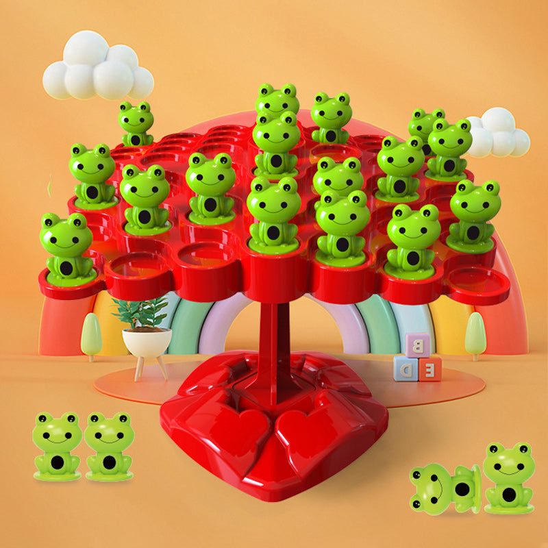 Frog Balance Stacking Game ABS Plastic | Builds Concentration and Counting Skills | Fun Indoor Toy for Ages 2+