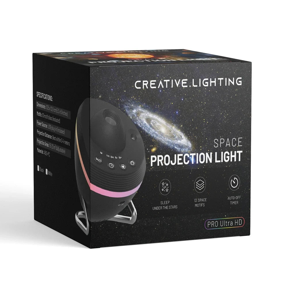 Galaxy Night Light Projector USB Plug-In 19-Motif with Built-In Timer