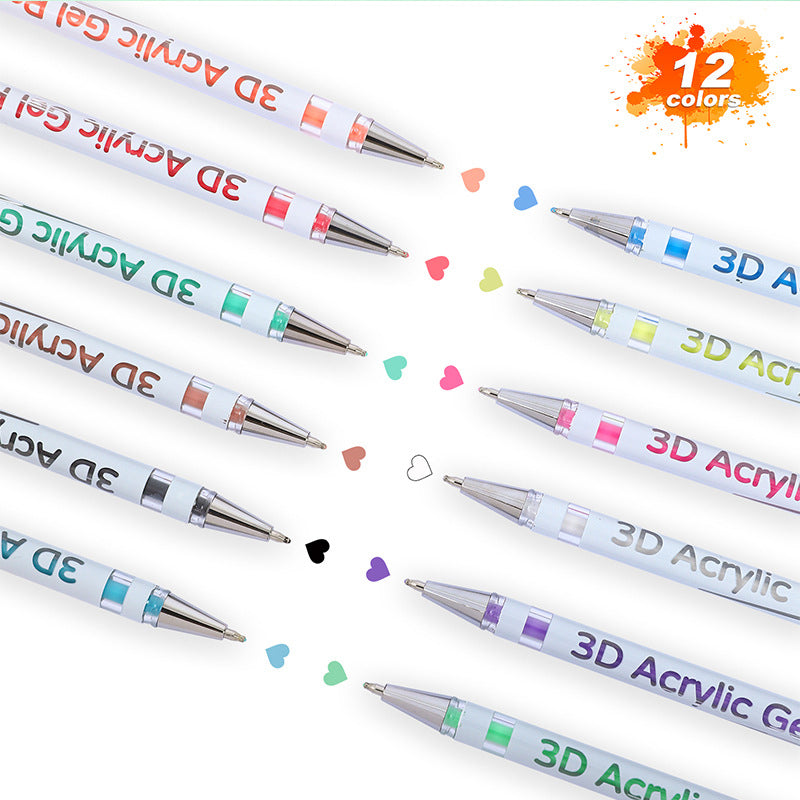 Gel Pens Stainless Steel Fine Tip Lightweight with Comfort Grip Barrel