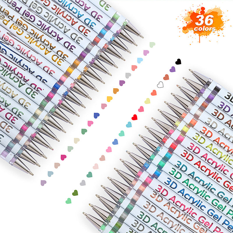 Gel Pens Stainless Steel Fine Tip Lightweight with Comfort Grip Barrel