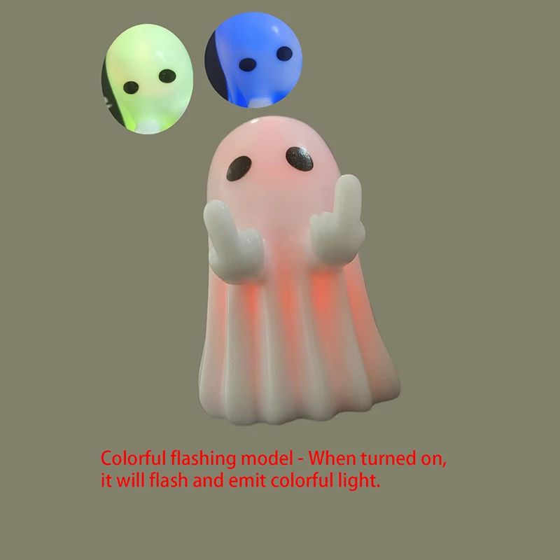 Ghost Figurine Halloween Decoration | Multi-Piece Sets Available | Resin Tabletop Ornament for Desks and Shelves
