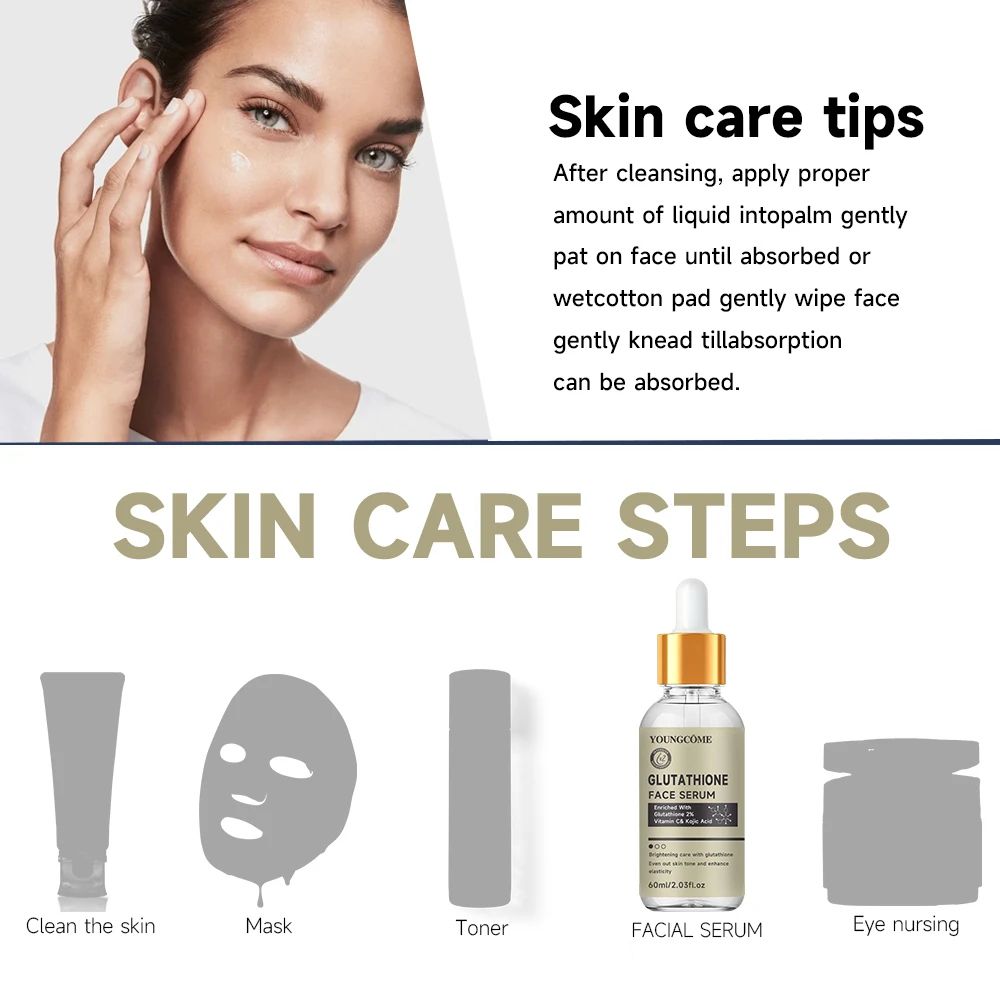 Glutathione Brightening Face Serum for Women | Dark Spot Corrector & Antioxidant Formula | Hydrates & Evens Skin Tone