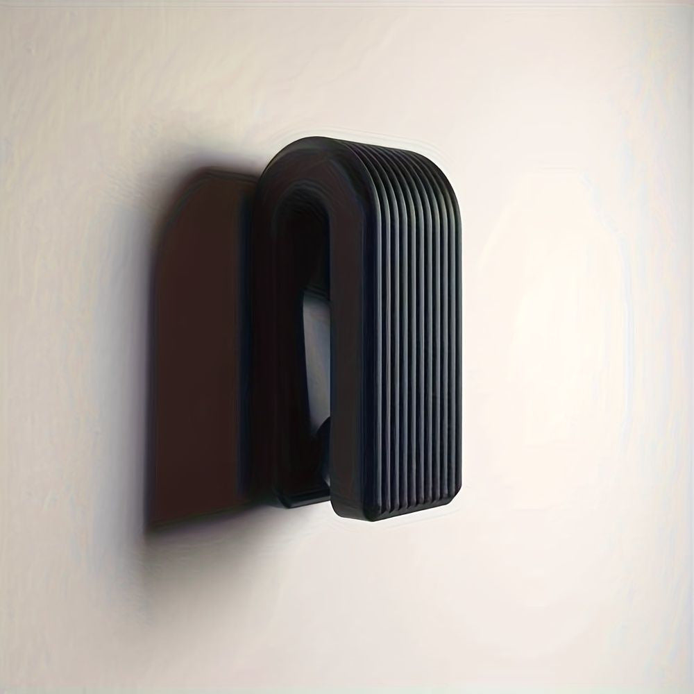Gravity Towel Holder Hook PLA Plastic 6.5 x 2.8 cm Self-Adhesive | Wood, White, Black | No-Drill Modern Wall Mount