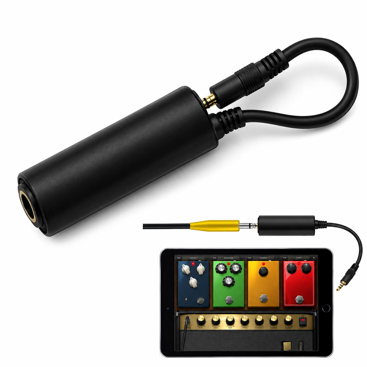 Guitar Interface Converter Audio Cable | Low Noise, High Fidelity Sound Quality | Frosted Anti-Scratch, Universal Fit