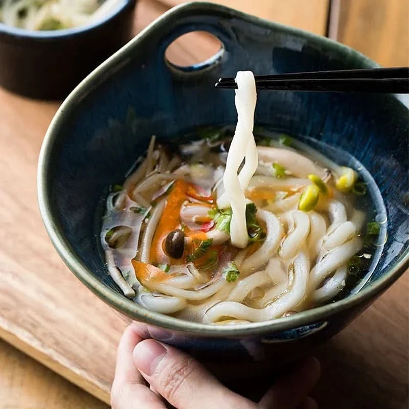 Ceramic Soup Bowl with Dual Handles | Deep Glazed Porcelain Design | Keeps Soups, Stews and Broths Warm Longer 7