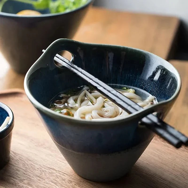 Ceramic Soup Bowl with Dual Handles | Deep Glazed Porcelain Design | Keeps Soups, Stews and Broths Warm Longer 4