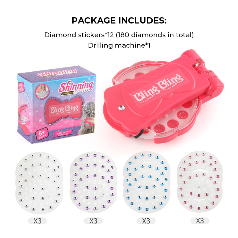 Hair Gem Stapler | Sparkly Self-Adhesive Diamonds
