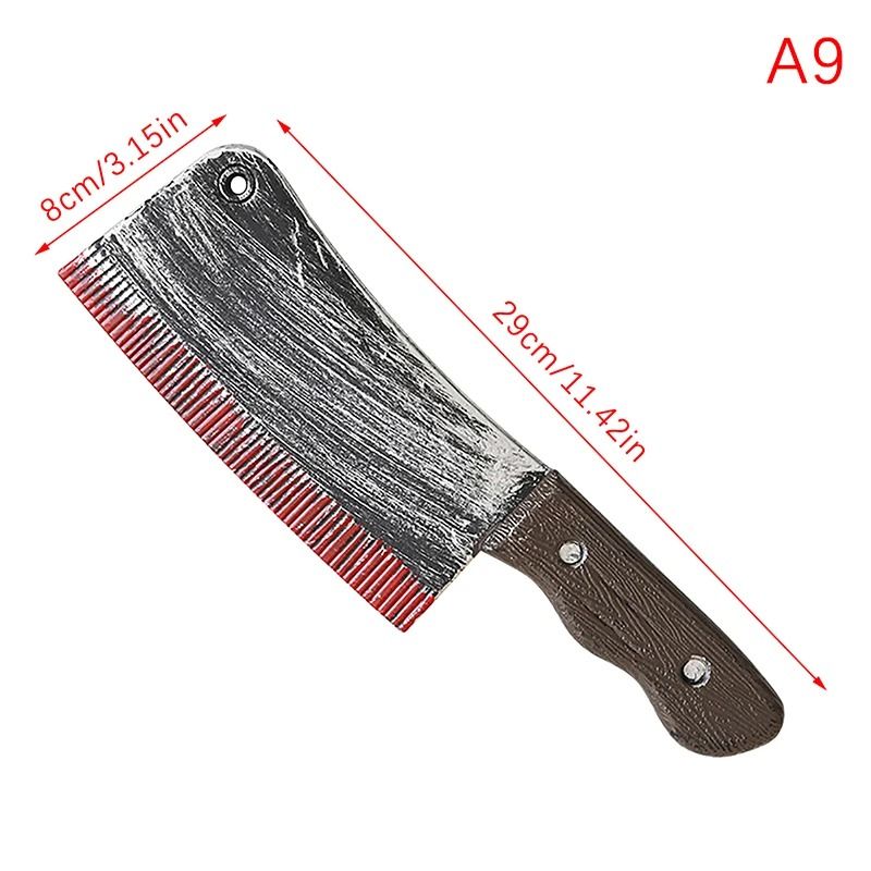 Halloween Axe Prop | Realistic Plastic Blade for Haunted House Decor and Cosplay | Lightweight and Reusable Design
