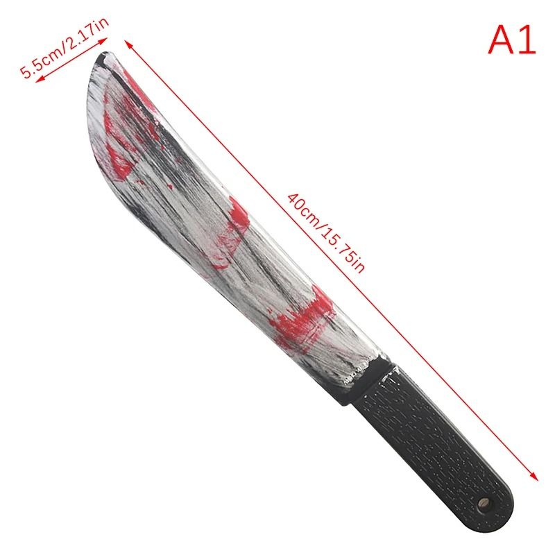 Halloween Axe Prop | Realistic Plastic Blade for Haunted House Decor and Cosplay | Lightweight and Reusable Design