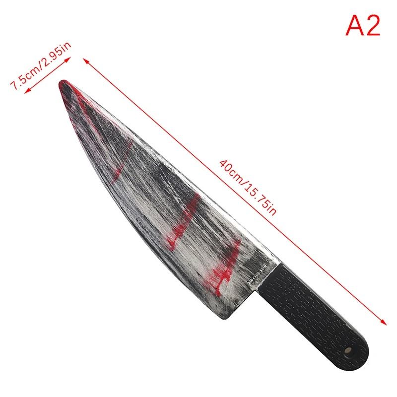Halloween Axe Prop | Realistic Plastic Blade for Haunted House Decor and Cosplay | Lightweight and Reusable Design