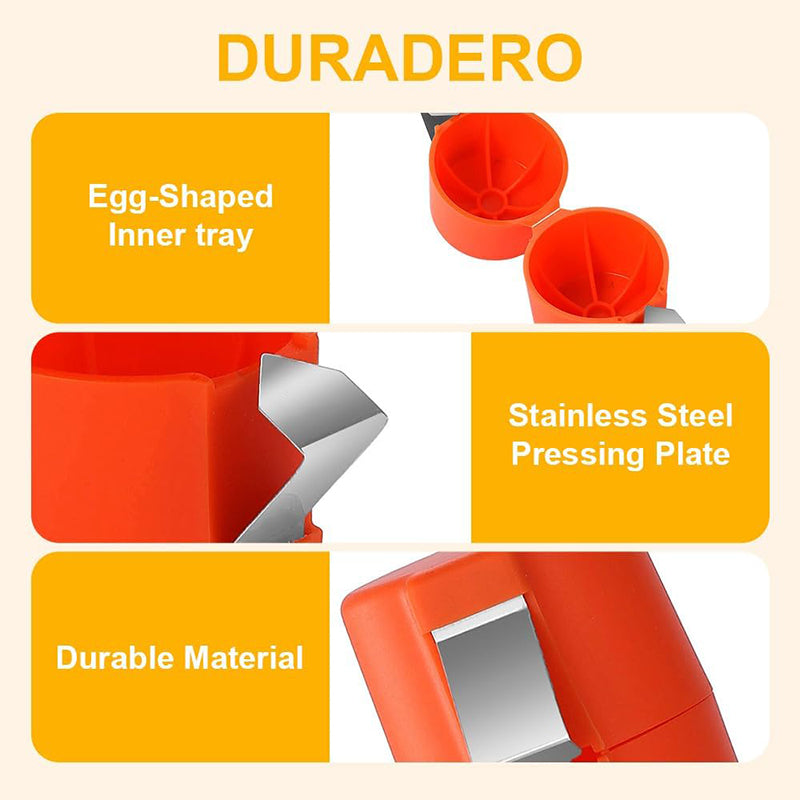 Handheld Egg Separator ABS Plastic | Cracks Shells and Separates Yolks | Works with Duck, Hen and Goose Eggs, Raw or Boiled