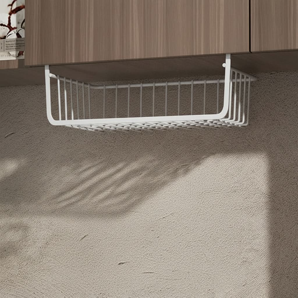 Hanging Kitchen Organizer Metal Cabinet Basket with Protective Coating