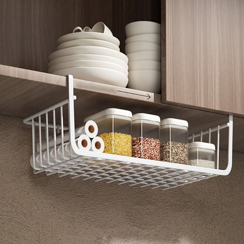 Hanging Kitchen Organizer Metal Cabinet Basket with Protective Coating