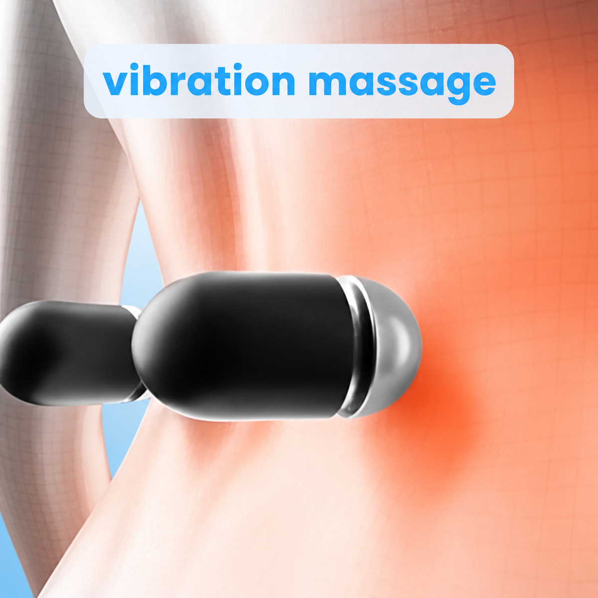Heat & Vibration Back Massager, Wrap-Style, Rechargeable, Portable
